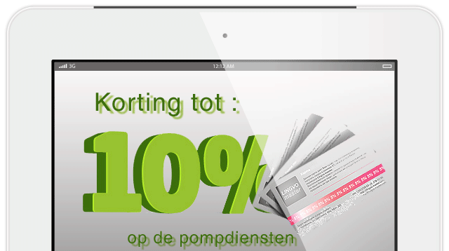 10% korting bij huur van de betonpomp